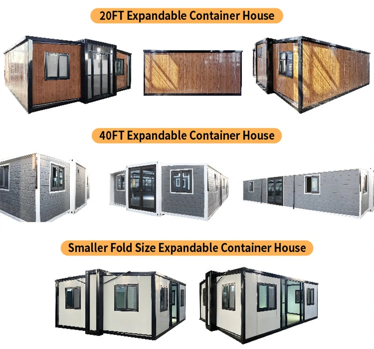 20FT 40FT Expandable Container House Modern Steel Prefab House for Residential Vacation Prefabricated House